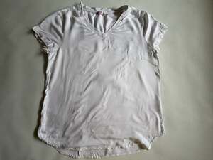 Simply Blessed V-Neck Tee Minimalist Basic Top Size L